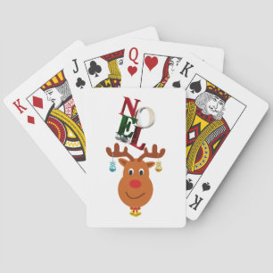 Jeu De Cartes Noel Deer Bells Bauble Rudolf Snowflakes Noël