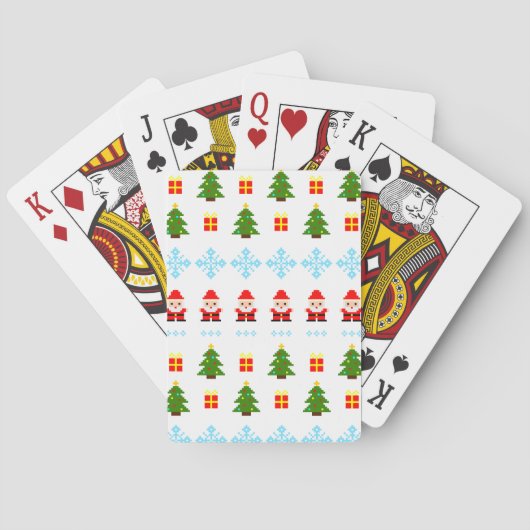 Jeu De Cartes Noël en pixel art (dos)