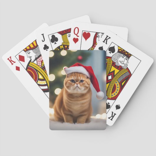 Jeu De Cartes Noël Exotique Shorthair (dos)