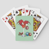 Jeu De Cartes Noël Fête Joie Dragon (dos)