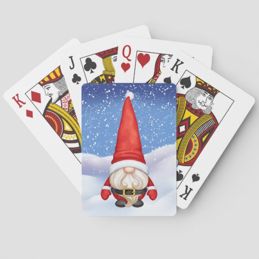 Jeu De Cartes Noël Gnome Classic Playing Cartes (dos)