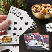 Jeu De Cartes Noël - harlequin great dane - baron (In Situ)