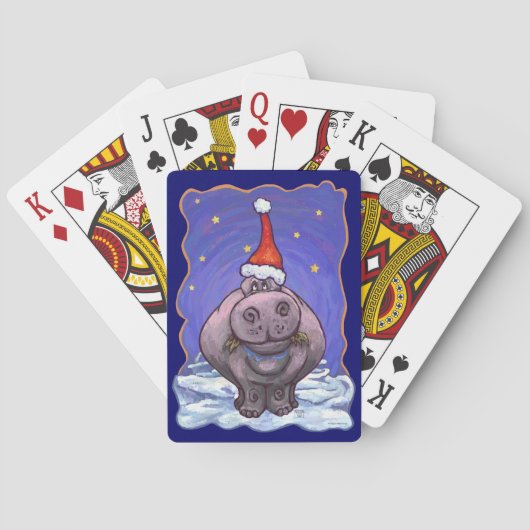 Jeu De Cartes Noël Hippopotame (dos)