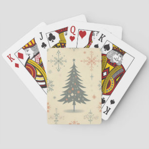Jeu De Cartes Noël/hiver moderne vintage/retro