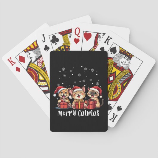 Jeu De Cartes Noël Kitty Chats Joyeux Catmas (dos)