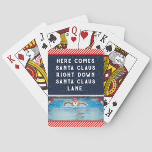 Jeu De Cartes Noël natation