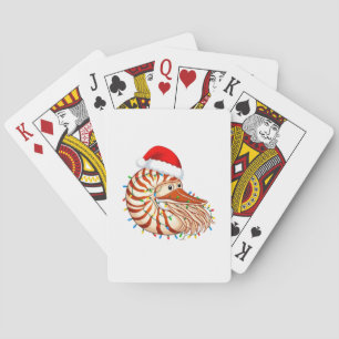 Jeu De Cartes  Noël Nautilus Pompilius Chapeau de Père Noël Vaca
