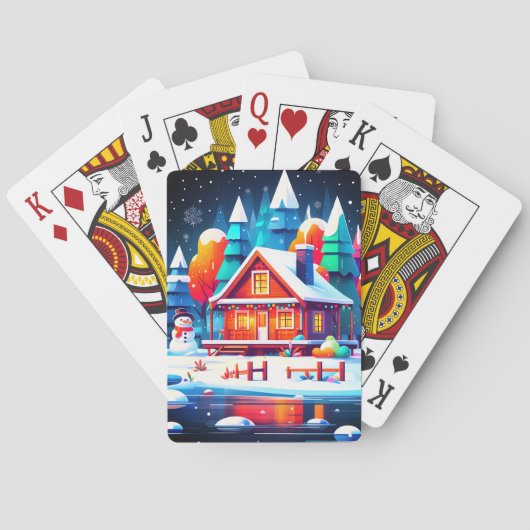 Jeu De Cartes Noël paisible (dos)