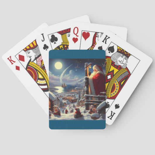 Jeu De Cartes Noël Père Noël 5 (dos)