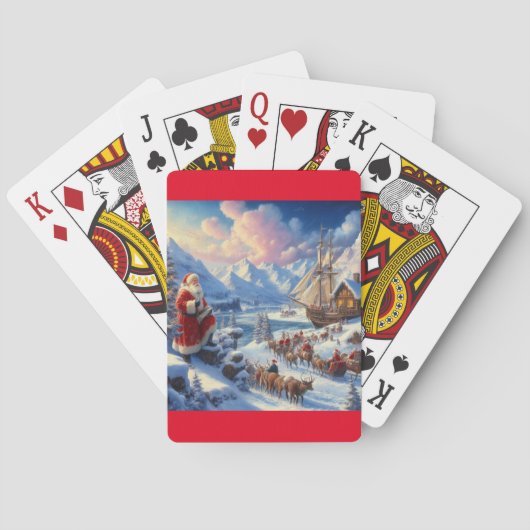 Jeu De Cartes Noël Père Noël 6 (dos)