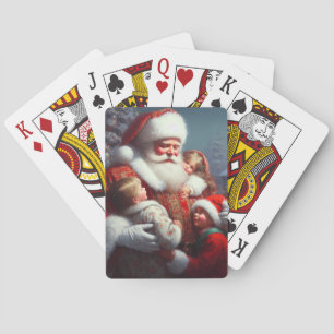 Jeu De Cartes Noël Père Noël Avec Enfants 4