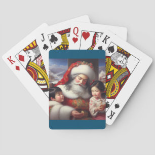 Jeu De Cartes Noël Père Noël Avec Enfants 5