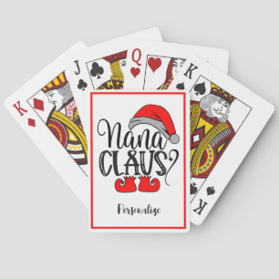 Jeu De Cartes Noël Père Noël Nana Claus Vacances amusantes