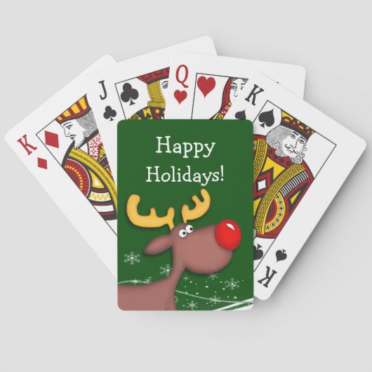 Jeu De Cartes Noël Rudolf (dos)