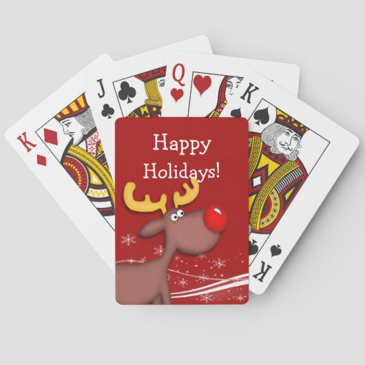 Jeu De Cartes Noël Rudolf (dos)