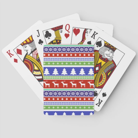 Jeu De Cartes noël scandinave jouer aux cartes (dos)