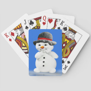 Jeu De Cartes Noël Snowmwan Jouer aux cartes