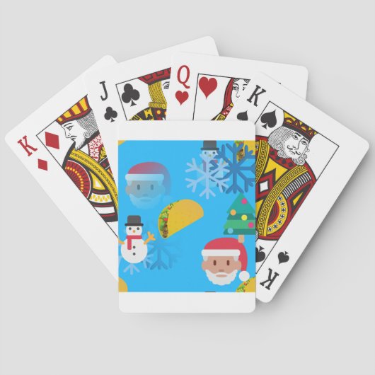 Jeu De Cartes noël taco emoji (dos)