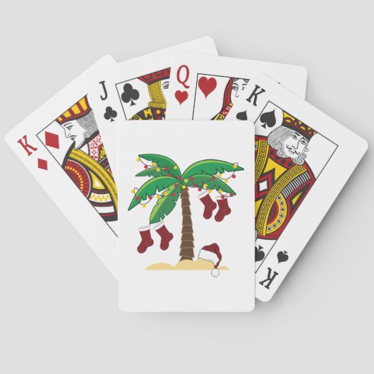 Jeu De Cartes Noël tropical (dos)