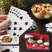Jeu De Cartes Noël Tuxedo Chat Jouer des cartes (In Situ)