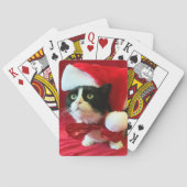 Jeu De Cartes Noël Tuxedo Chat Jouer des cartes (dos)