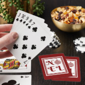 Jeu De Cartes NOEL Vacances de Noël Rouge et Blanc (In Situ)