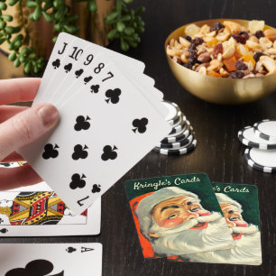 Jeu De Cartes Noël vintage, joyeux Père Noël rétro des années 50