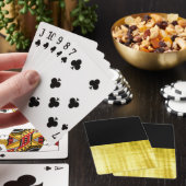 Jeu De Cartes Noir à panneau or (In Situ)