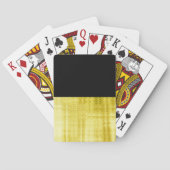 Jeu De Cartes Noir à panneau or (dos)