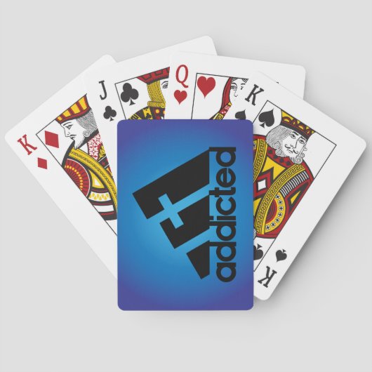 Jeu De Cartes Noir accro (dos)