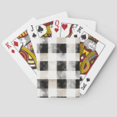 Jeu De Cartes Noir Chic Crème Plaid Noël (dos)
