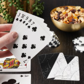 Jeu De Cartes Noir et Marbre blanc (In Situ)
