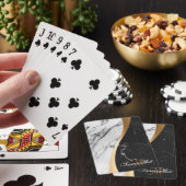 Jeu De Cartes Noir et Marbre blanc (In Situ)