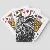 Jeu De Cartes Noir & Marbre blanc Style Lecture Cartes (dos)