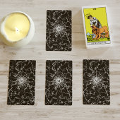 Jeu De Cartes Noir Marbre Monogramme cosmique