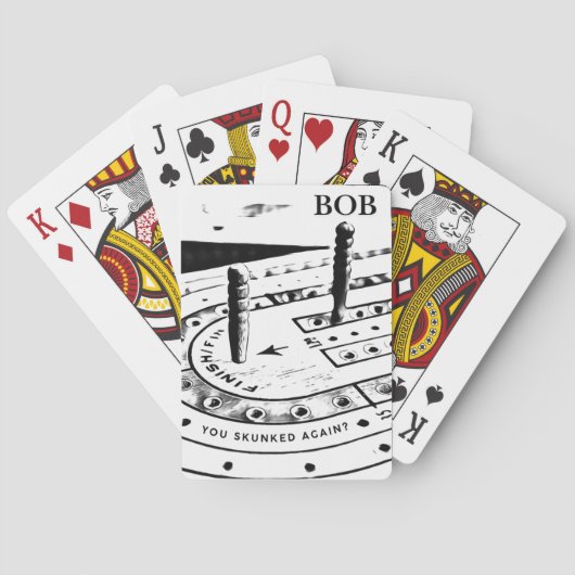 Jeu De Cartes Nom Bob personnalisé | Écran (dos)