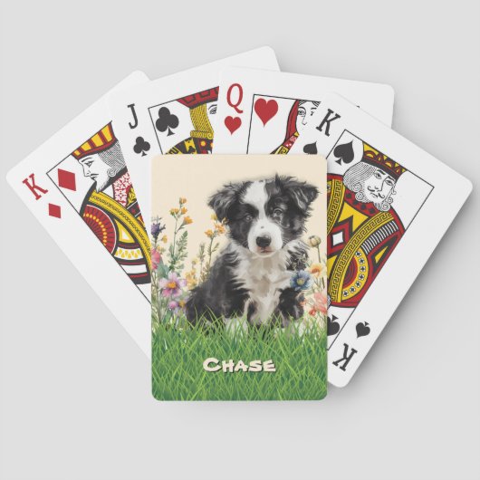 Jeu De Cartes Nom de chien Border Collie (dos)