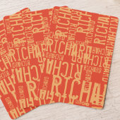 Jeu De Cartes Nom de couleur rouge vieilli