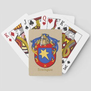 Jeu De Cartes Nom de famille espagnol Dominguez Shield et Mantle