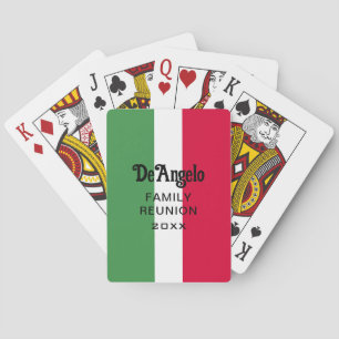 Jeu De Cartes Nom de famille italien personnalisé Réunion