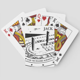 Jeu De Cartes Nom de Jack personnalisé Cribbage