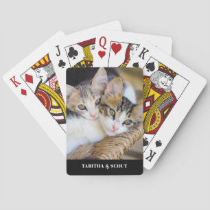 Jeu De Cartes Nom de la photo du chat
