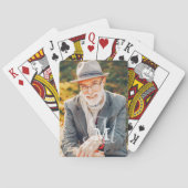 Jeu De Cartes Nom du monogramme Photo moderne élégante personnal (dos)