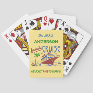 Jeu De Cartes Nom fait sur commande drôle du bateau   de