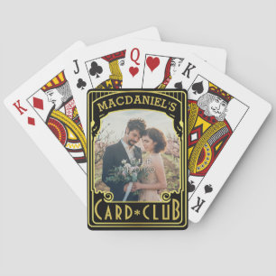 Jeu De Cartes Nom fait sur commande élégant de photo de club