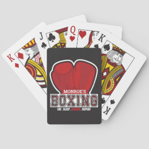 Jeu De Cartes NOM personnalisé Boxer Boxer Glove Prize Fighter