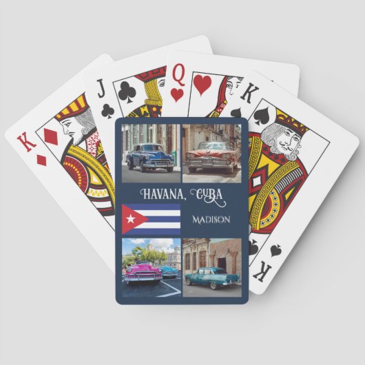 Jeu De Cartes Nom personnalisé Cuba (dos)