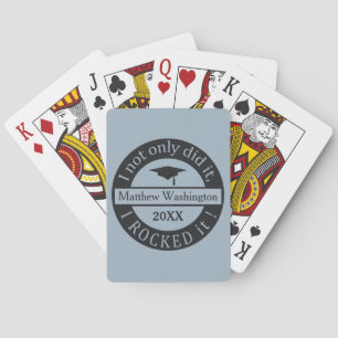 Jeu De Cartes Nom personnalisé de diplôme et année de lecture de