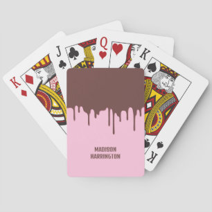 Jeu De Cartes Nom personnalisé Déchets de chocolat
