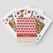 Jeu De Cartes Nom personnalisé du motif à thème Cricket (dos)